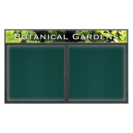 United Visual Products Open Faced Traditional Rounded Corkboard UV641ARC-WHITE-BLSPRU